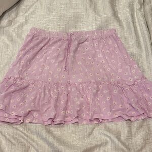 Cotton On Light Pink Floral Mini Skirt